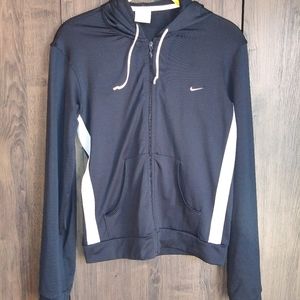 Nike athletic zip up with hood